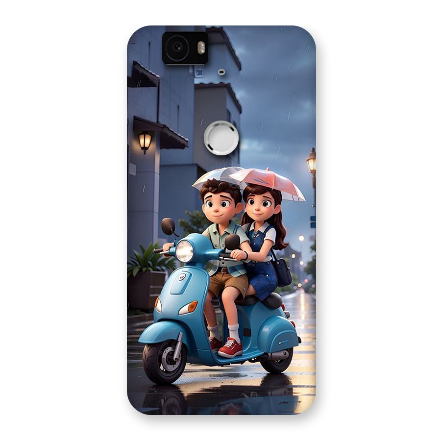 Cute Teen Scooter Back Case for Google Nexus 6P