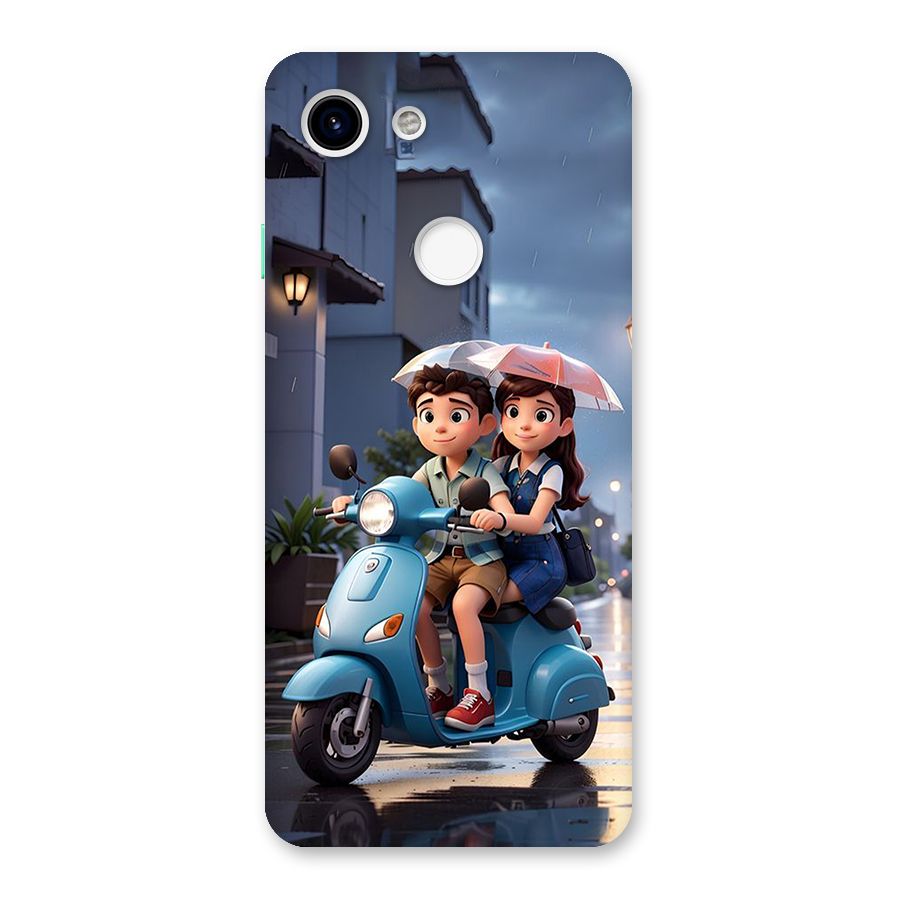 Cute Teen Scooter Back Case for Google Pixel 3