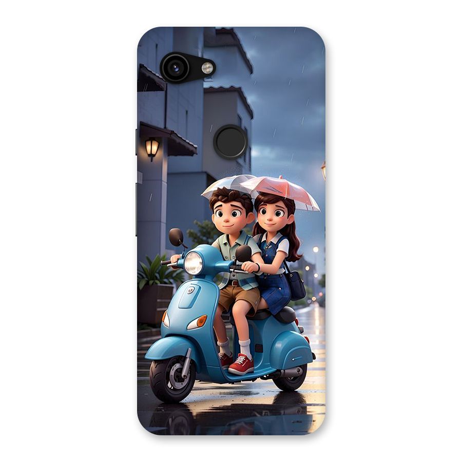 Cute Teen Scooter Back Case for Google Pixel 3a