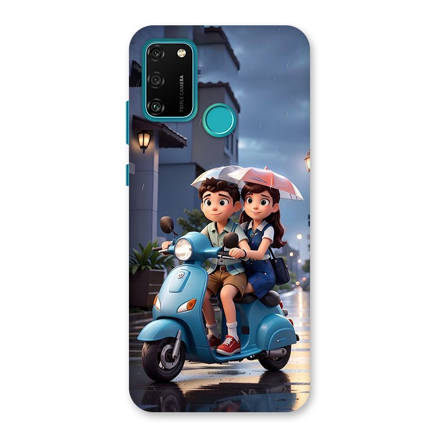 Cute Teen Scooter Back Case for Honor 9A