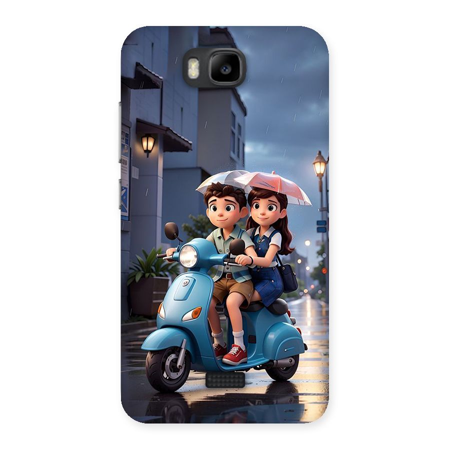 Cute Teen Scooter Back Case for Honor Bee