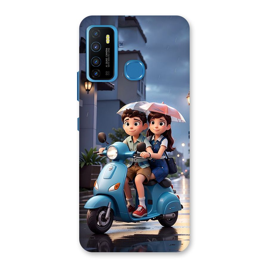 Cute Teen Scooter Back Case for Infinix Hot 9