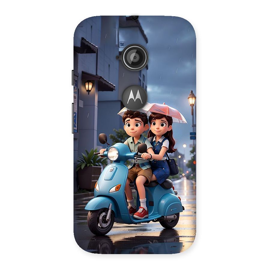 Cute Teen Scooter Back Case for Moto E 2nd Gen