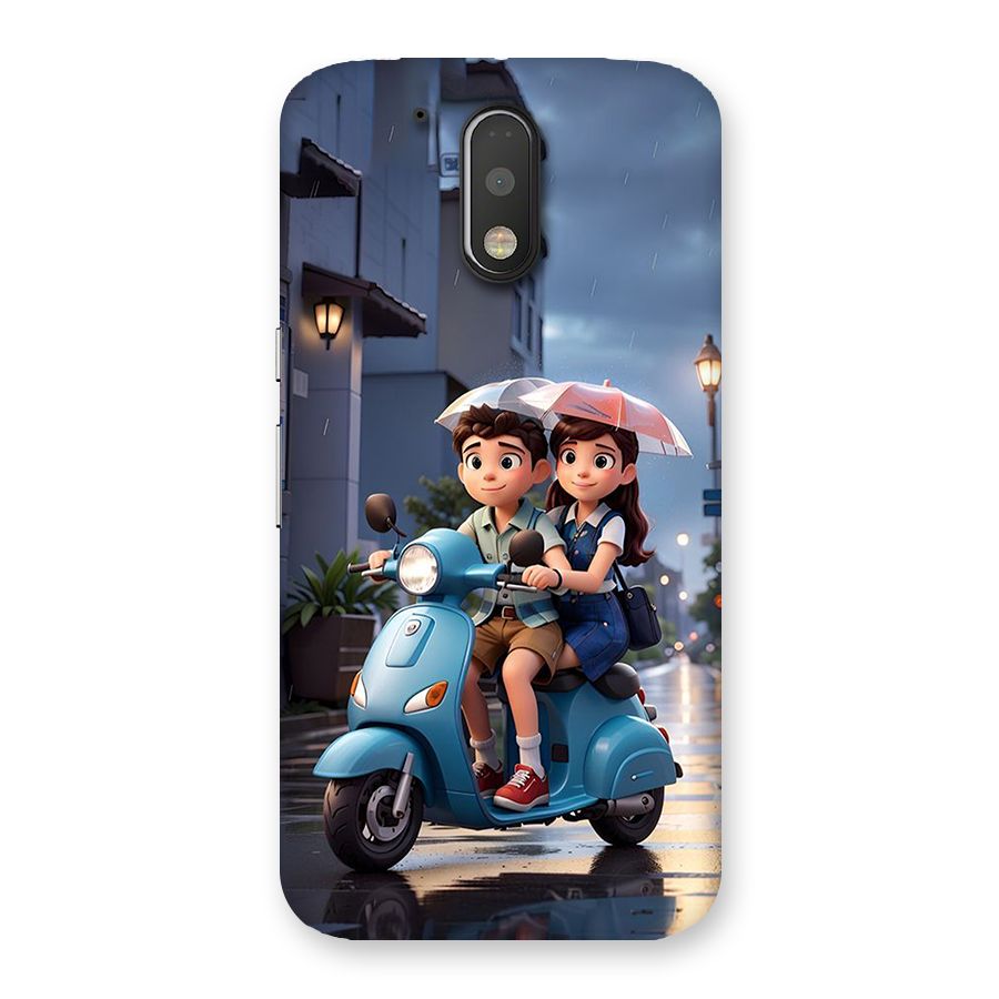 Cute Teen Scooter Back Case for Moto G4 Plus