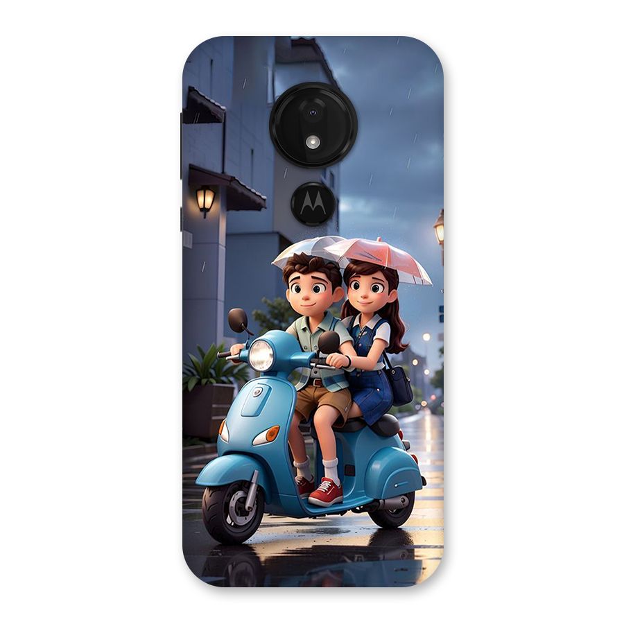 Cute Teen Scooter Back Case for Moto G7 Power