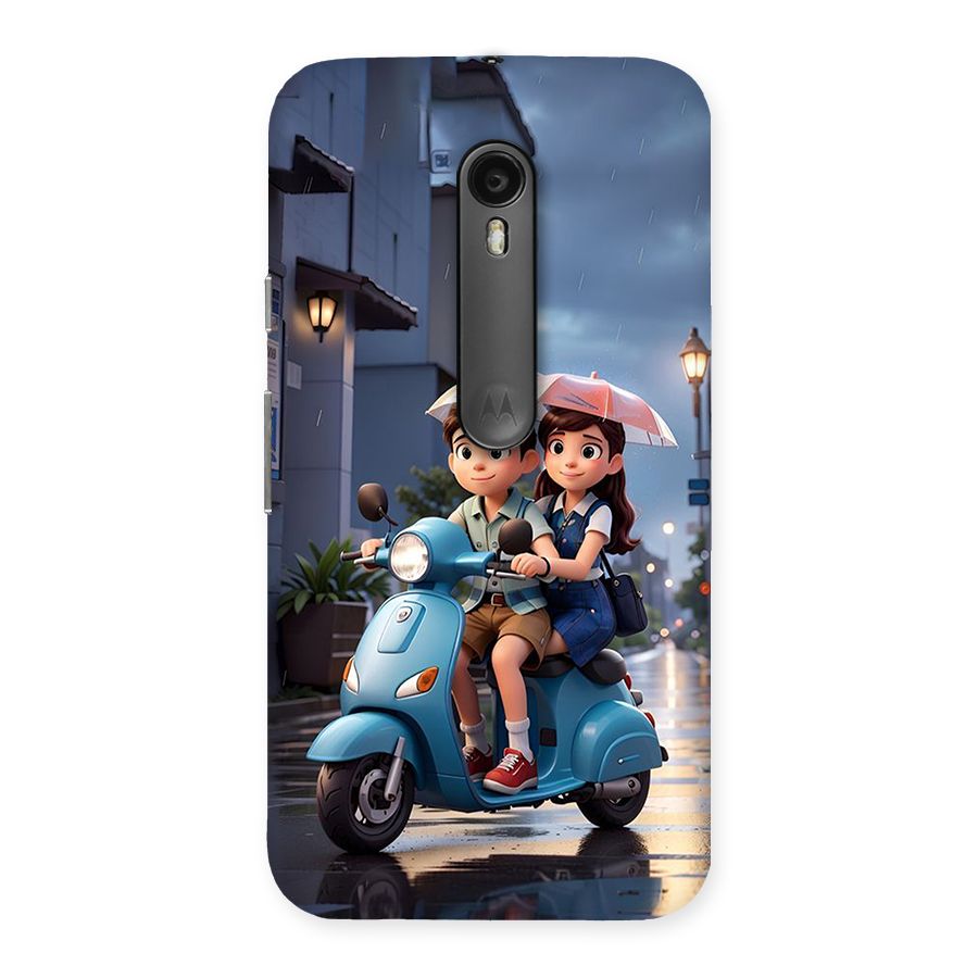 Cute Teen Scooter Back Case for Moto G Turbo
