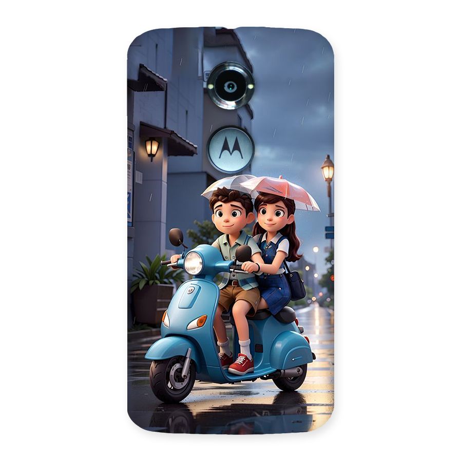 Cute Teen Scooter Back Case for Moto X2