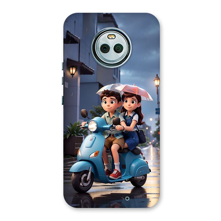 Cute Teen Scooter Back Case for Moto X4