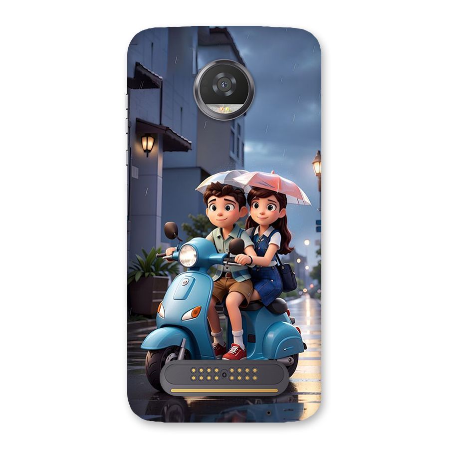 Cute Teen Scooter Back Case for Moto Z2 Play