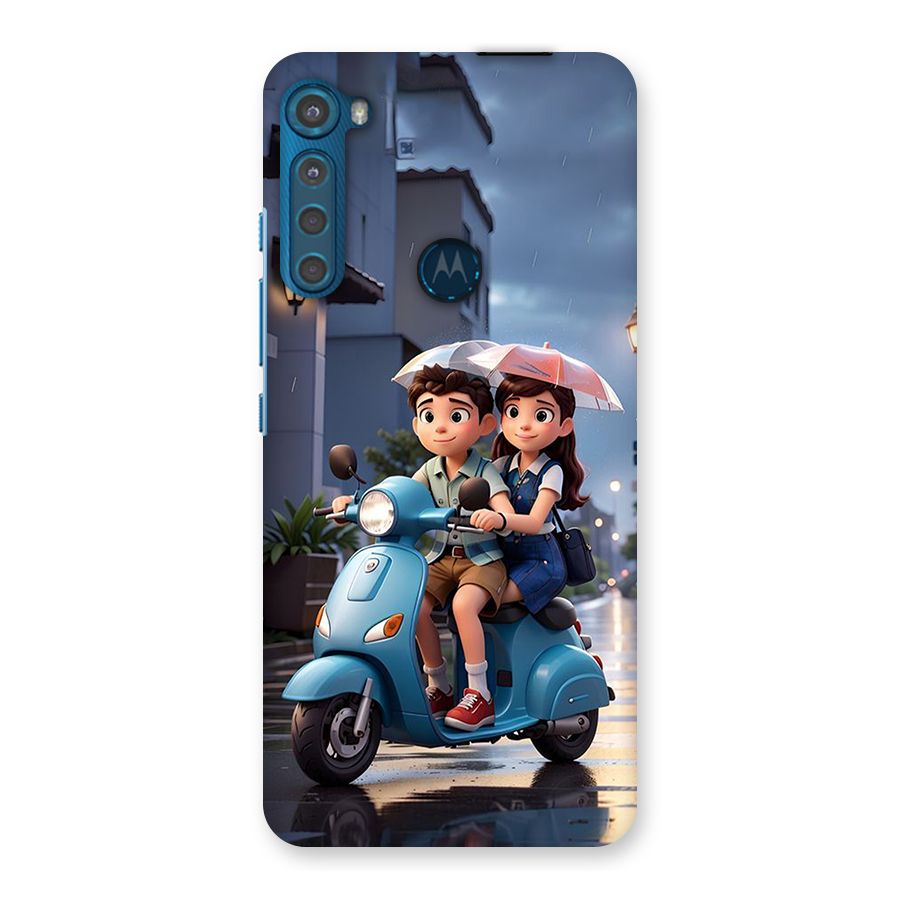 Cute Teen Scooter Back Case for Motorola One Fusion Plus
