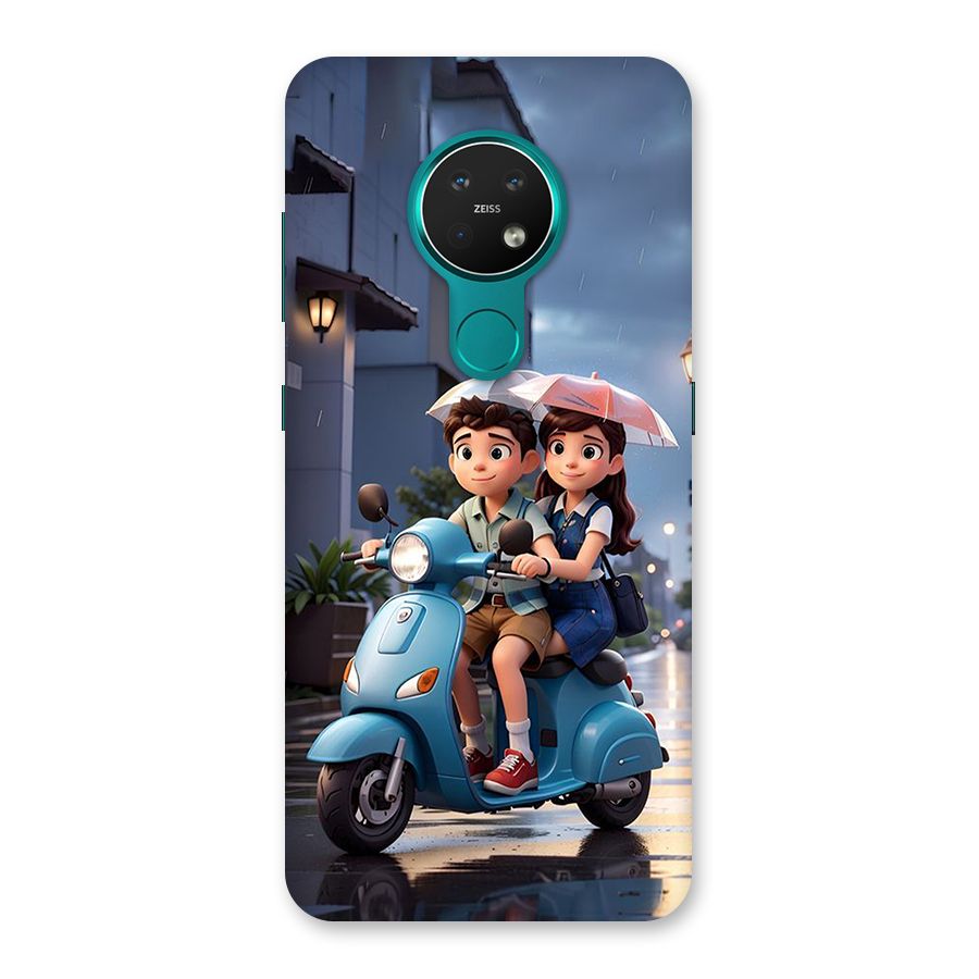 Cute Teen Scooter Back Case for Nokia 7.2