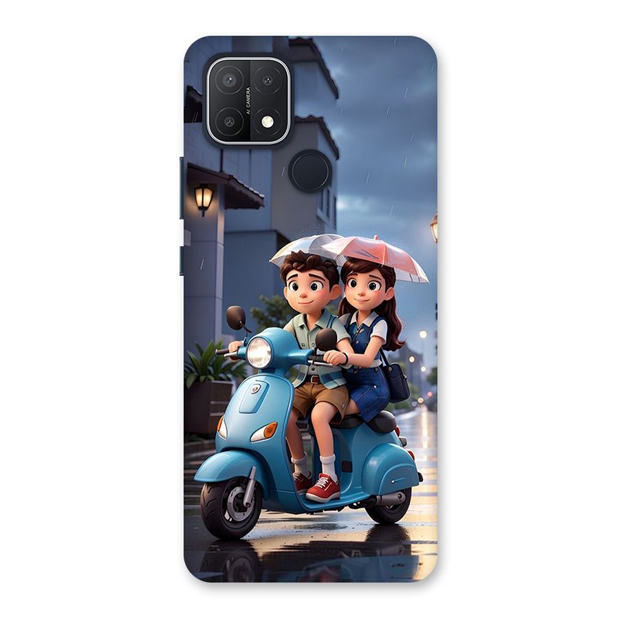 Cute Teen Scooter Back Case for Oppo A15