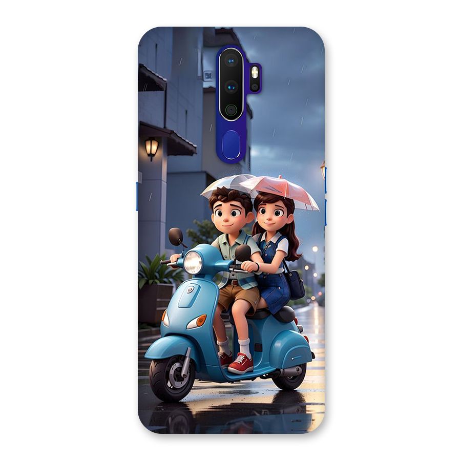 Cute Teen Scooter Back Case for Oppo A9 (2020)