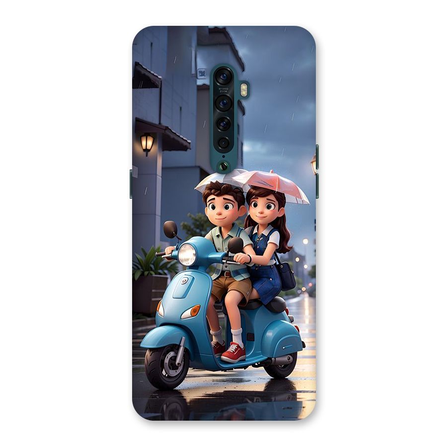 Cute Teen Scooter Back Case for Oppo Reno2