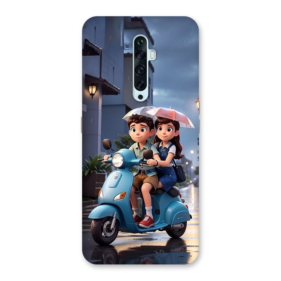 Cute Teen Scooter Back Case for Oppo Reno2 F