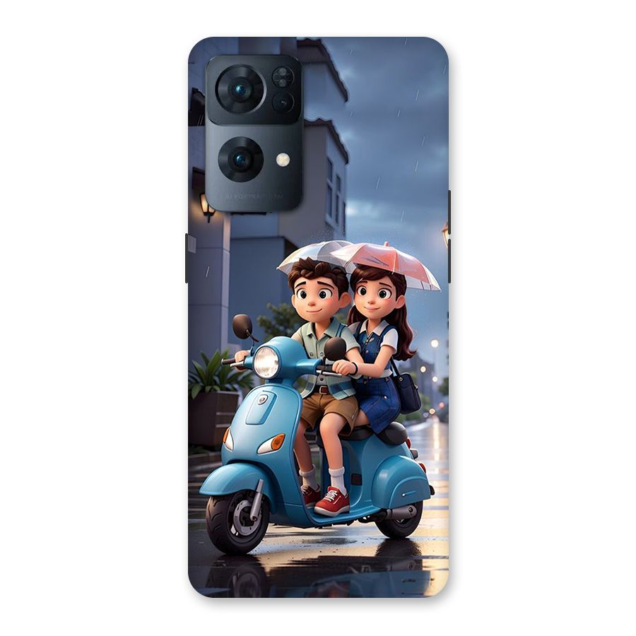 Cute Teen Scooter Back Case for Oppo Reno7 Pro 5G