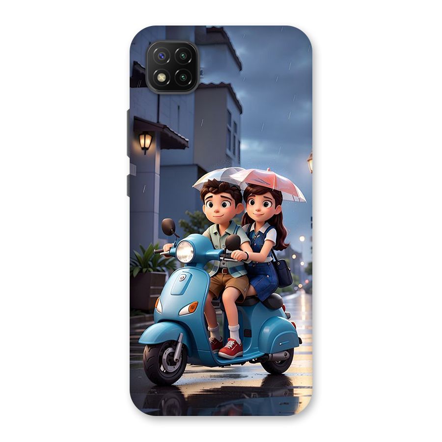 Cute Teen Scooter Back Case for Poco C3
