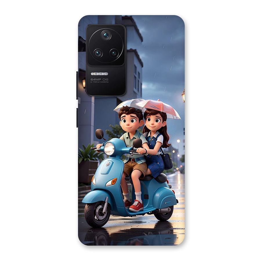 Cute Teen Scooter Back Case for Poco F4 5G