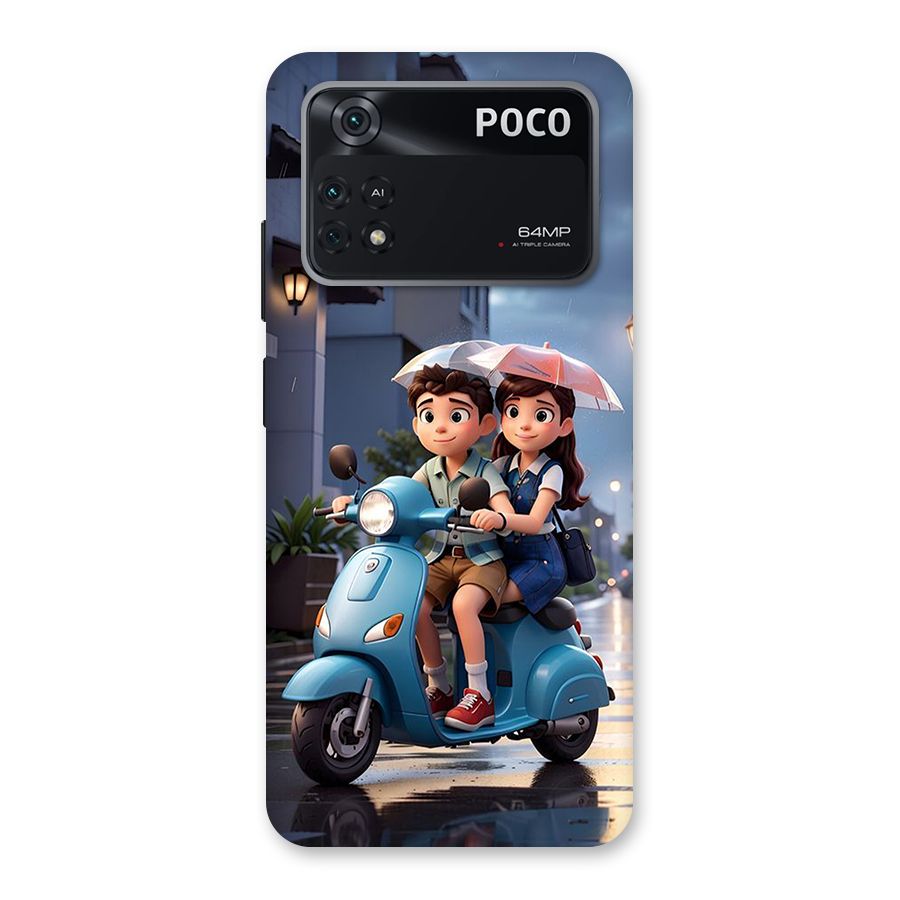 Cute Teen Scooter Back Case for Poco M4 Pro 4G