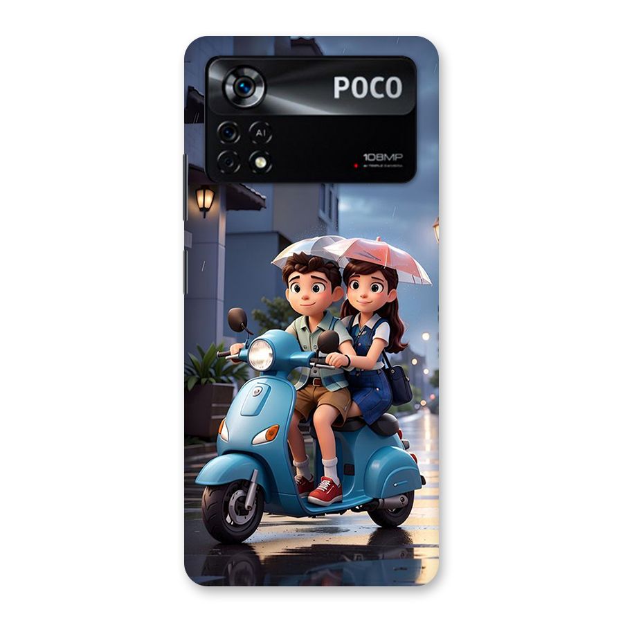 Cute Teen Scooter Back Case for Poco X4 Pro 5G