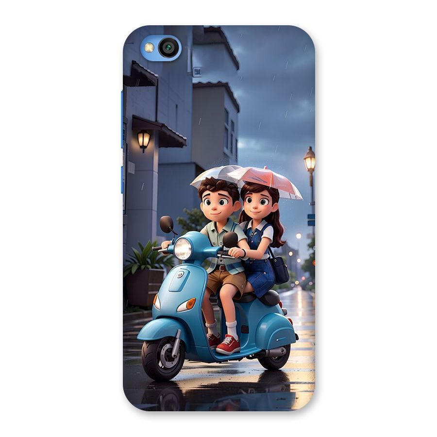 Cute Teen Scooter Back Case for Redmi Go