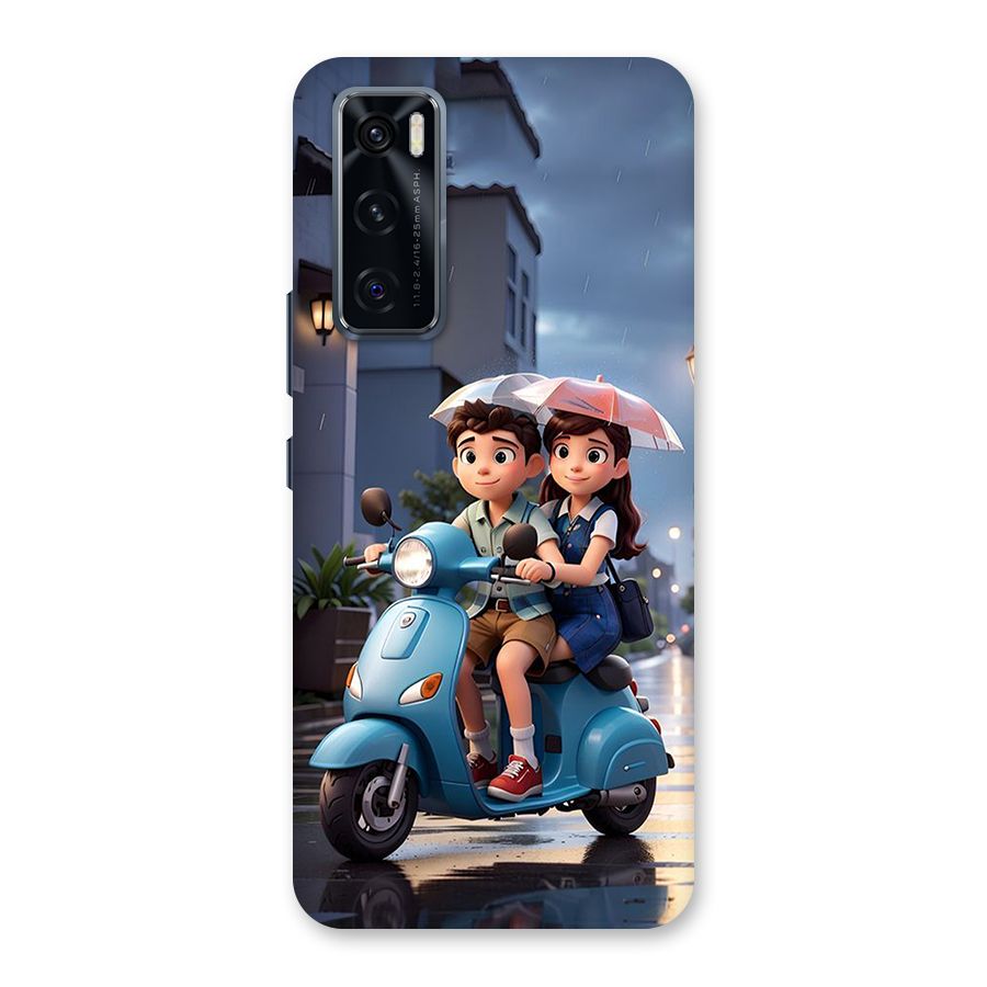 Cute Teen Scooter Back Case for Vivo V20 SE