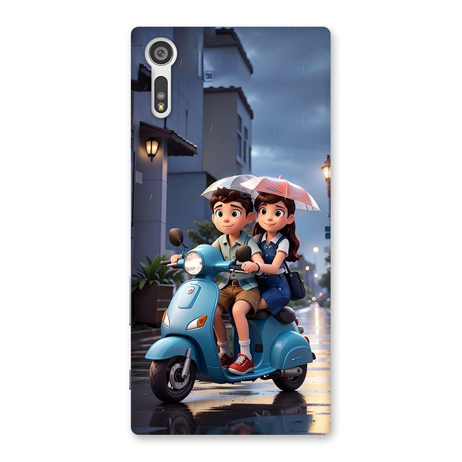 Cute Teen Scooter Back Case for Xperia XZ