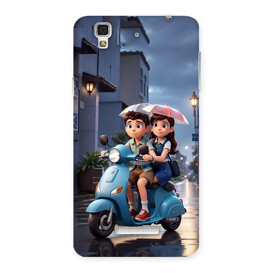 Cute Teen Scooter Back Case for Yureka
