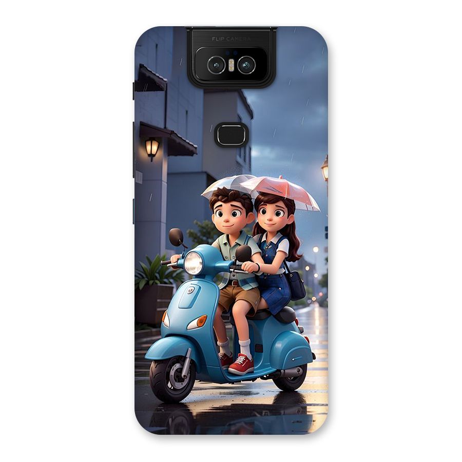 Cute Teen Scooter Back Case for Zenfone 6z