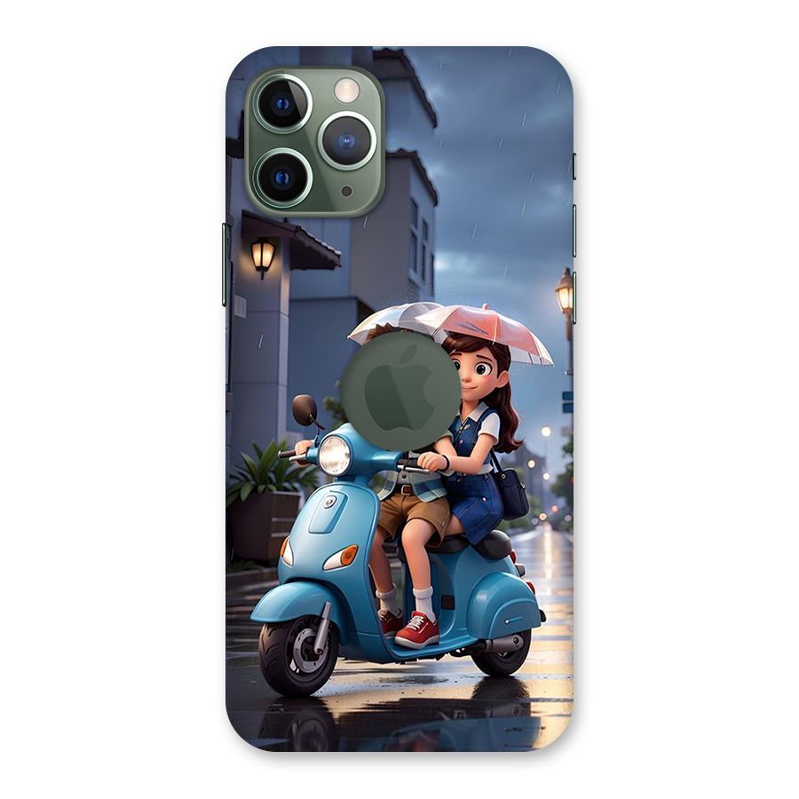 Cute Teen Scooter Back Case for iPhone 11 Pro Logo Cut