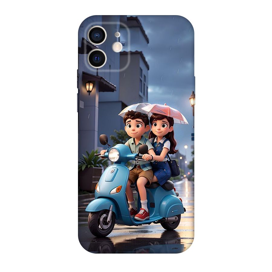 Cute Teen Scooter Back Case for iPhone 12