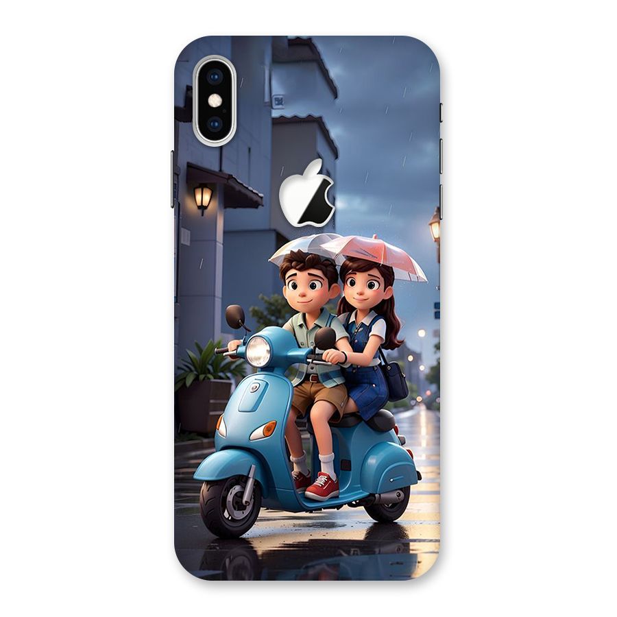 Cute Teen Scooter Back Case for iPhone XS Max Apple Cut
