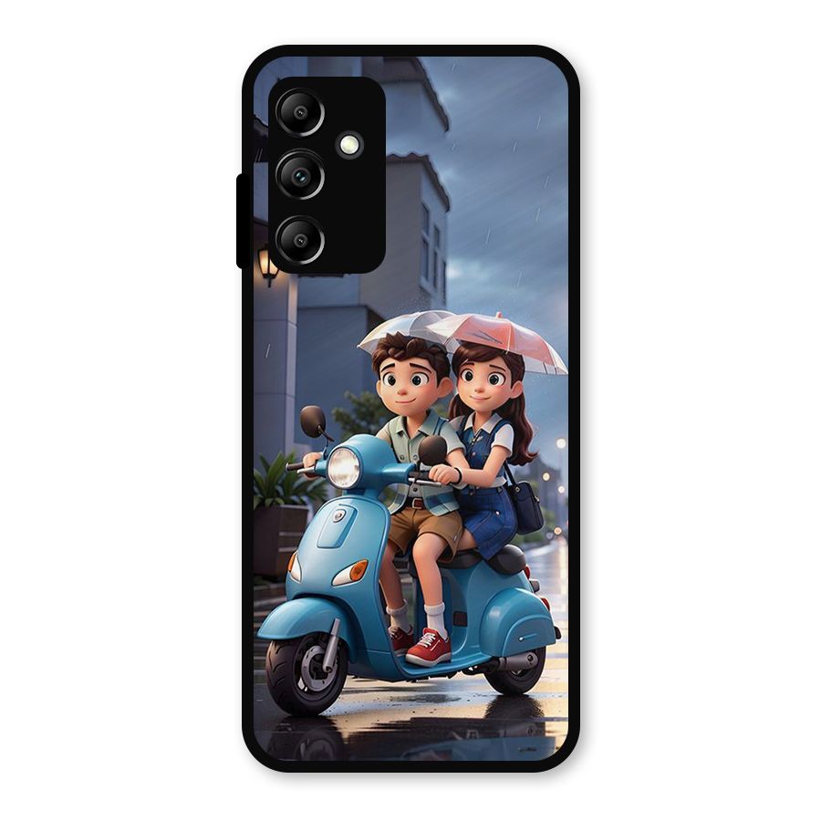 Cute Teen Scooter Metal Back Case for Galaxy A14 5G
