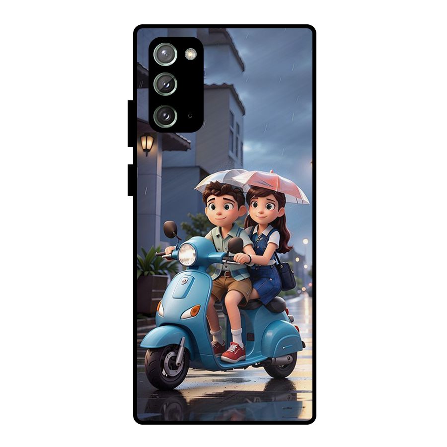Cute Teen Scooter Metal Back Case for Galaxy Note 20