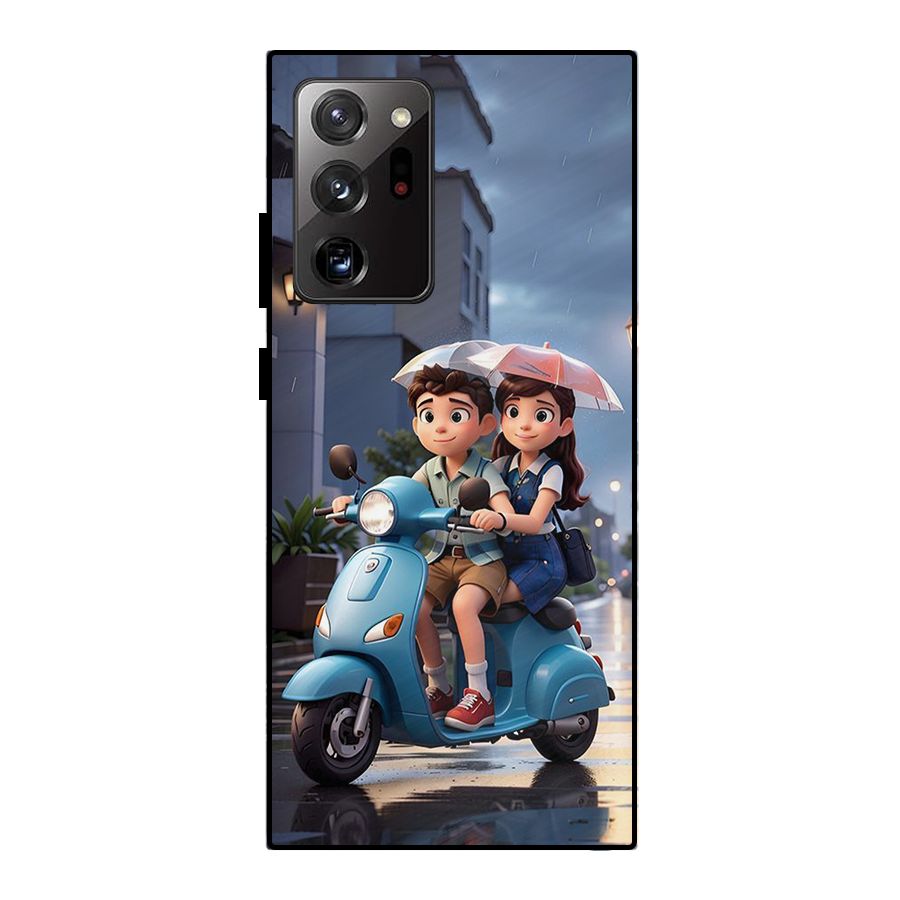 Cute Teen Scooter Metal Back Case for Galaxy Note 20 Ultra 5G