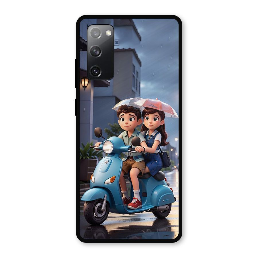 Cute Teen Scooter Metal Back Case for Galaxy S20 FE 5G
