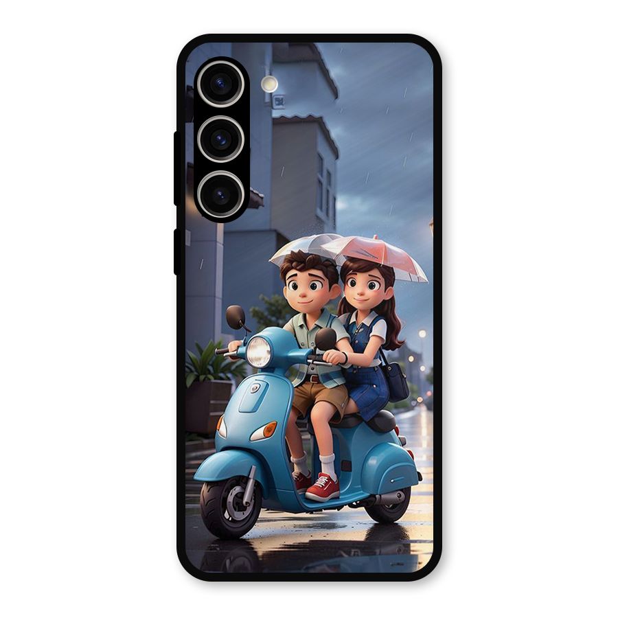 Cute Teen Scooter Metal Back Case for Galaxy S23 Plus