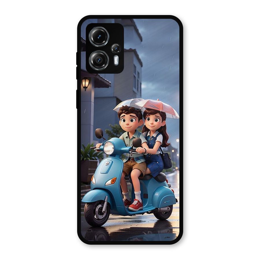 Cute Teen Scooter Metal Back Case for Moto G13