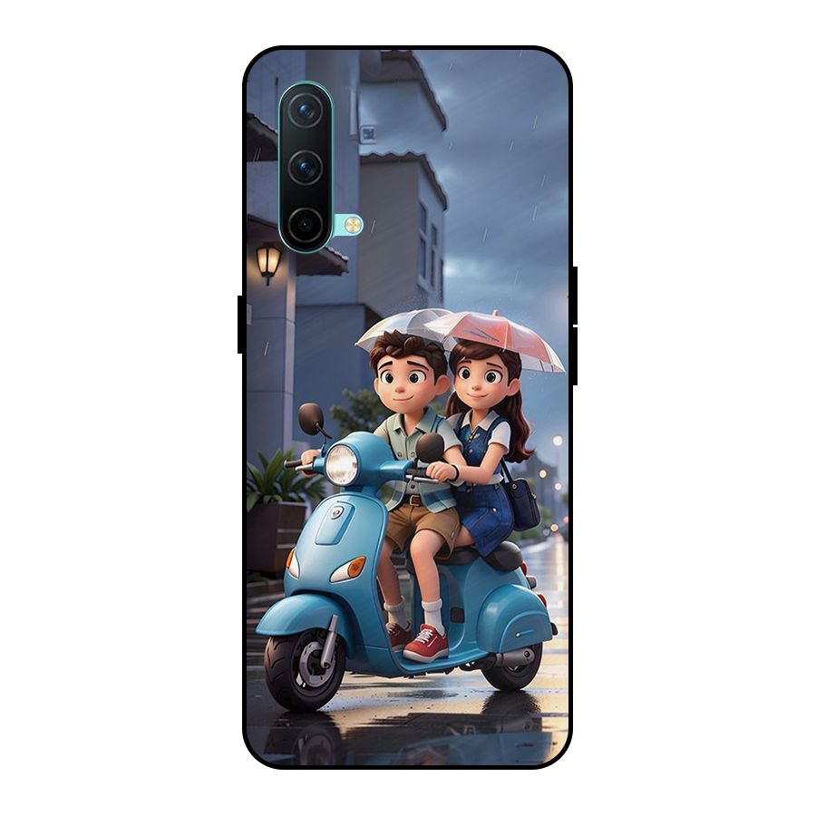 Cute Teen Scooter Metal Back Case for Nord CE 5g
