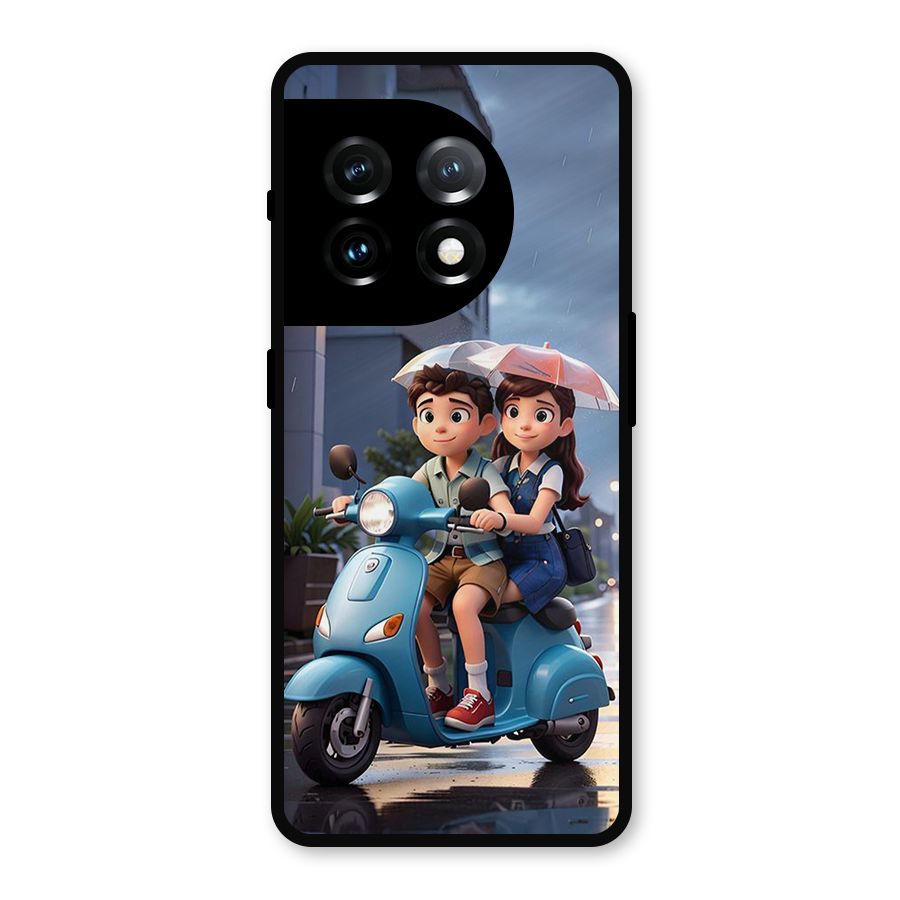 Cute Teen Scooter Metal Back Case for OnePlus 11
