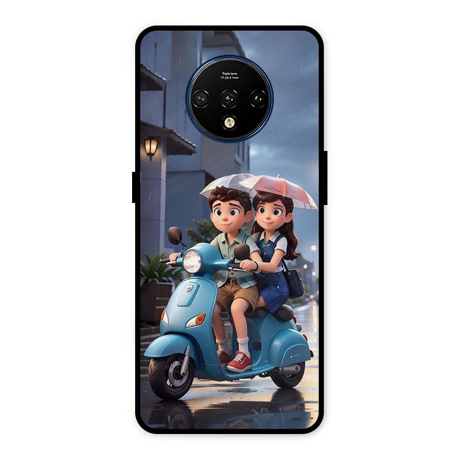 Cute Teen Scooter Metal Back Case for OnePlus 7T