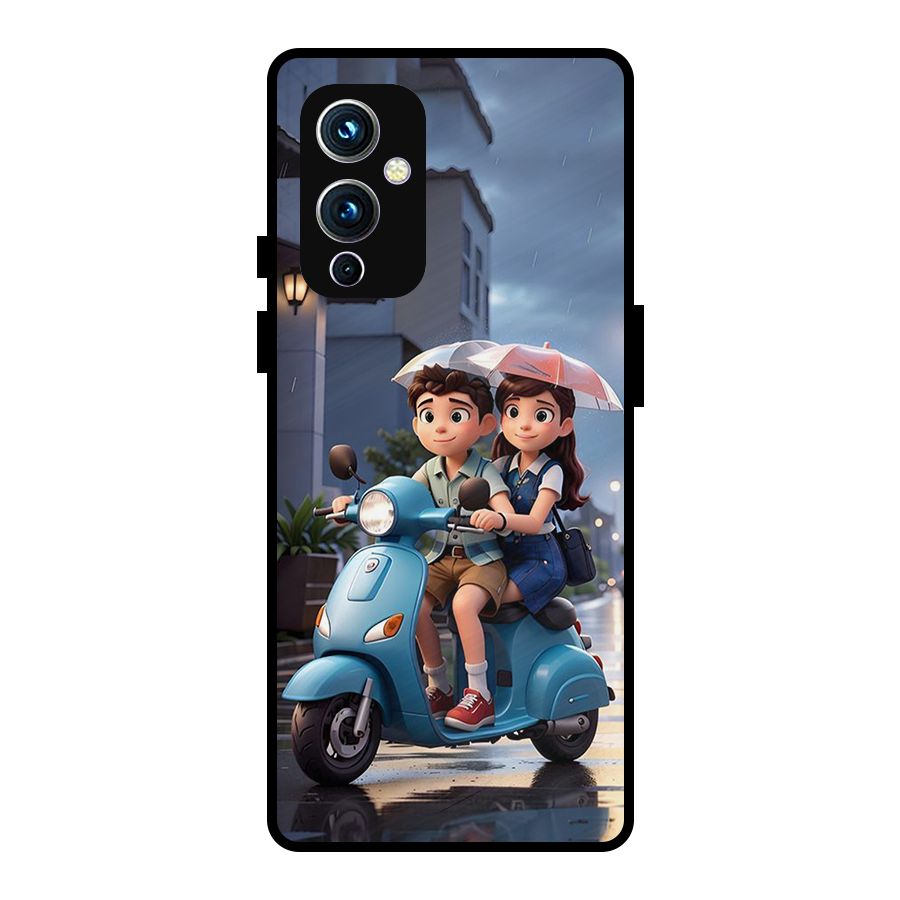 Cute Teen Scooter Metal Back Case for OnePlus 9