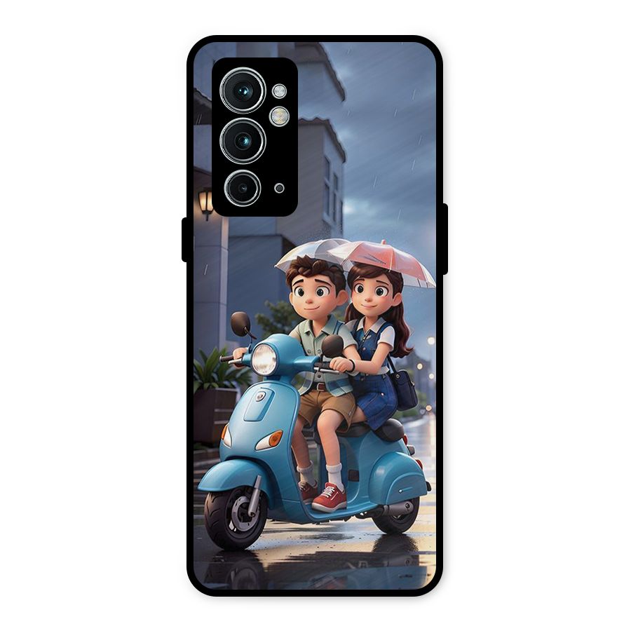 Cute Teen Scooter Metal Back Case for OnePlus 9RT 5G