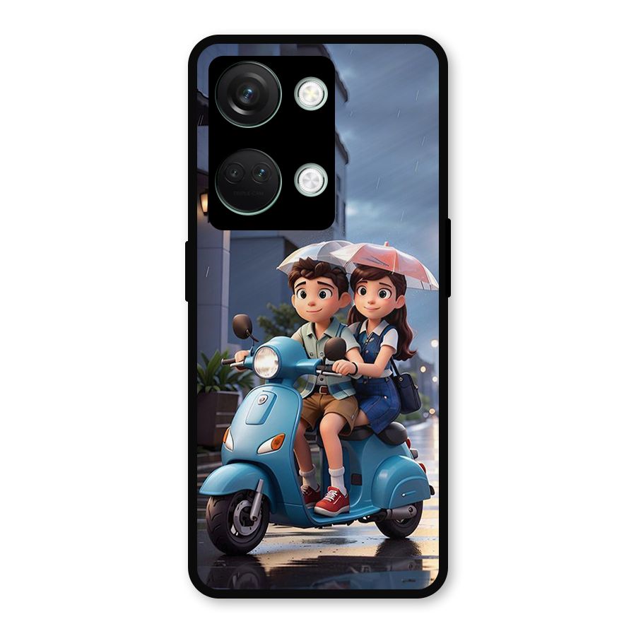 Cute Teen Scooter Metal Back Case for OnePlus Nord 3