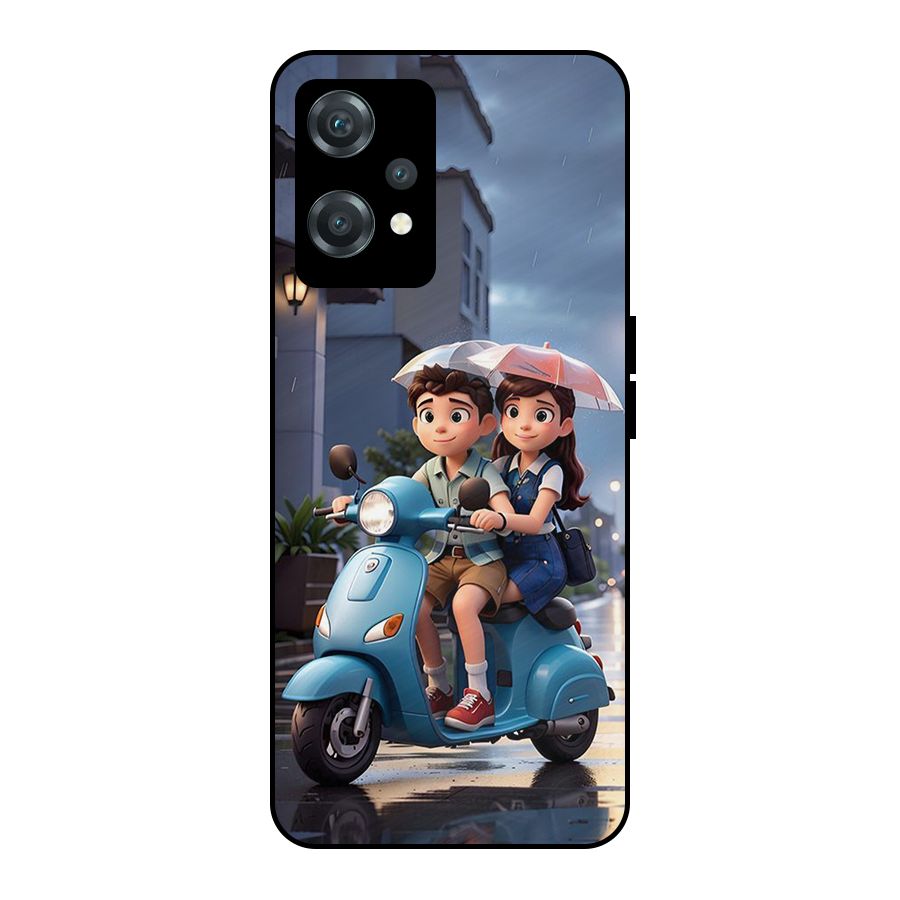 Cute Teen Scooter Metal Back Case for OnePlus Nord CE 2 Lite 5G