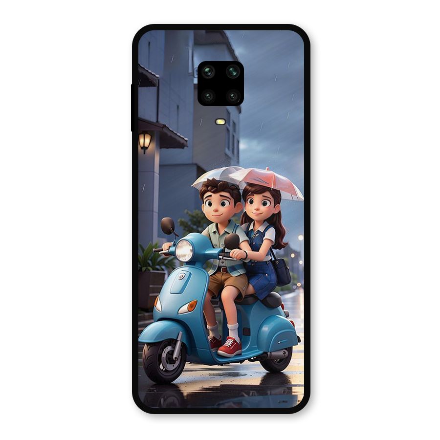 Cute Teen Scooter Metal Back Case for Poco M2