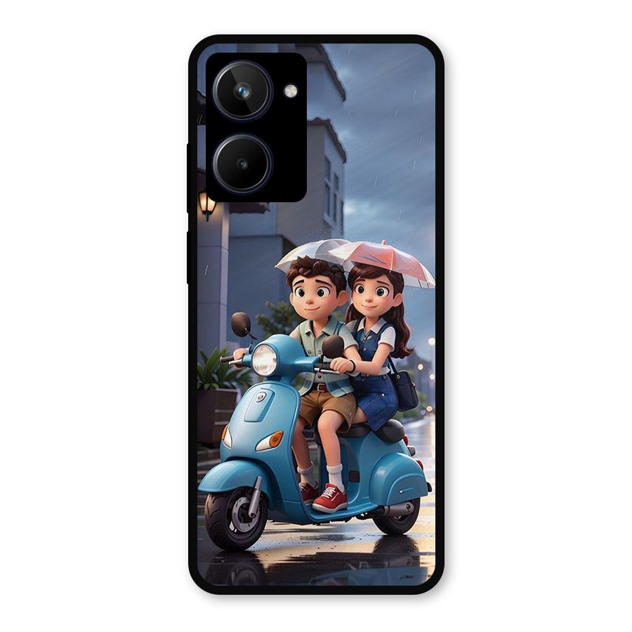 Cute Teen Scooter Metal Back Case for Realme 10