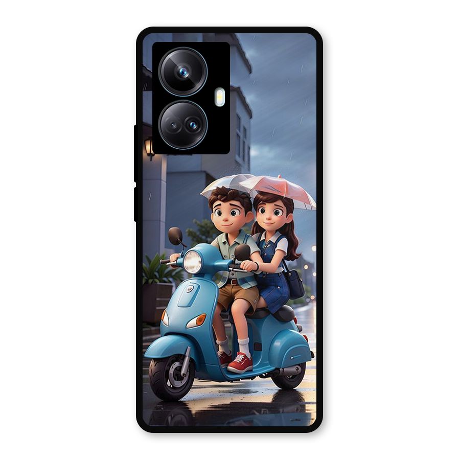 Cute Teen Scooter Metal Back Case for Realme 10 Pro Plus