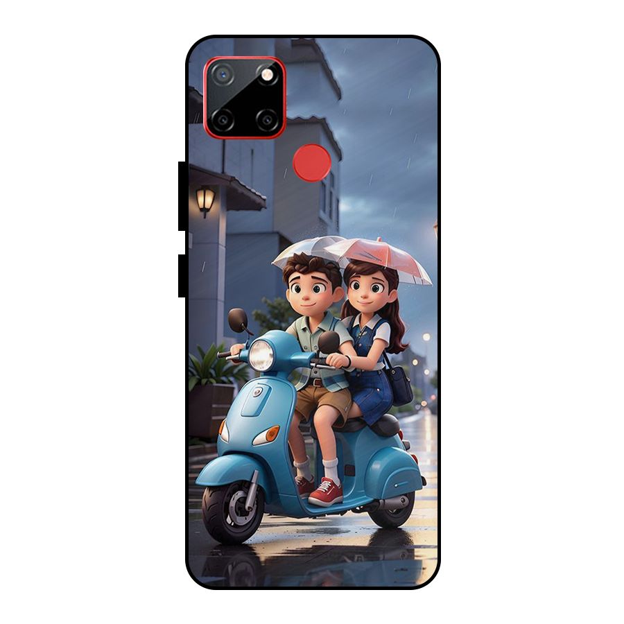 Cute Teen Scooter Metal Back Case for Realme C12