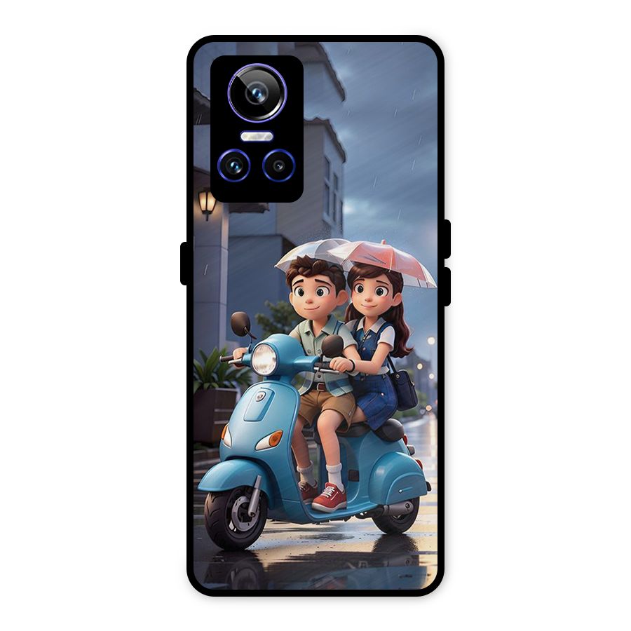 Cute Teen Scooter Metal Back Case for Realme GT Neo 3
